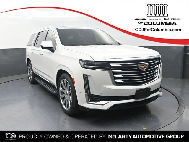 Used 2021 White Cadillac Premium Luxury Platinum image 1