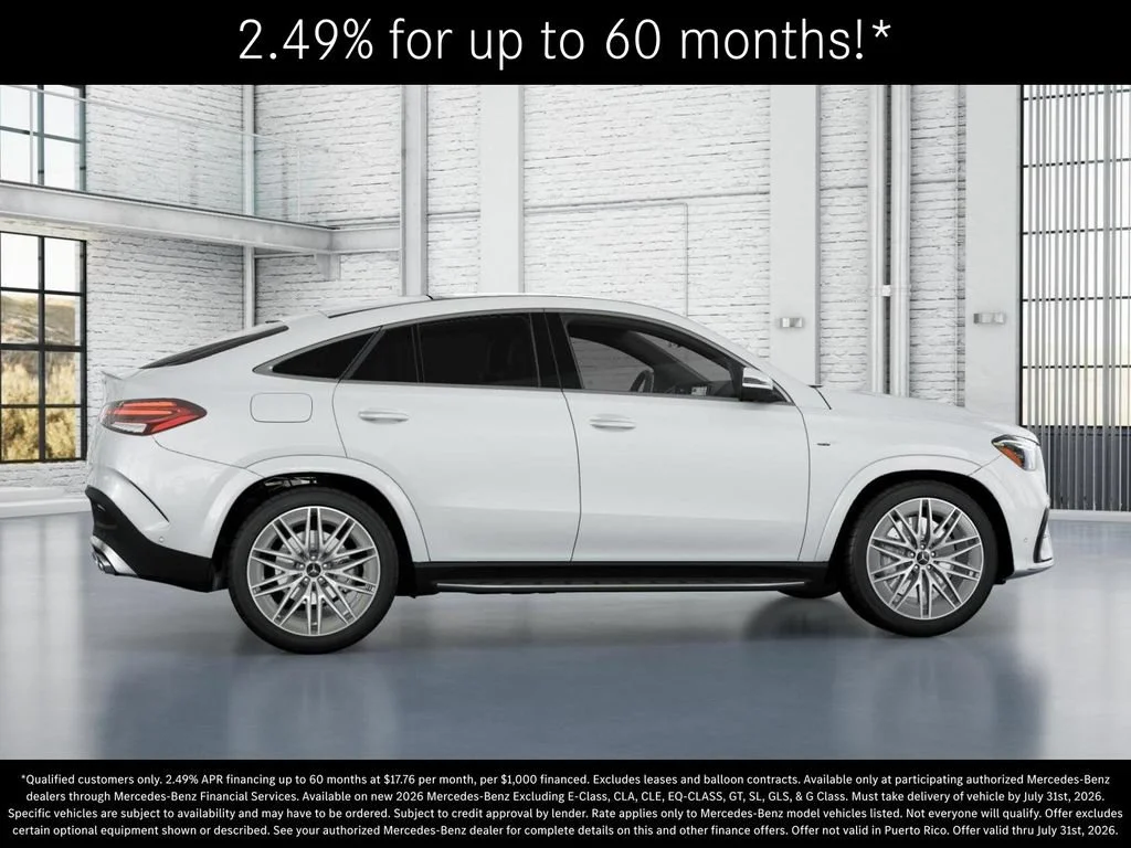 New 2026 MANUFAKTUR Moonlight White Metallic Mercedes-Benz AMG® GLE 53 4MATIC+ Coupe image 59