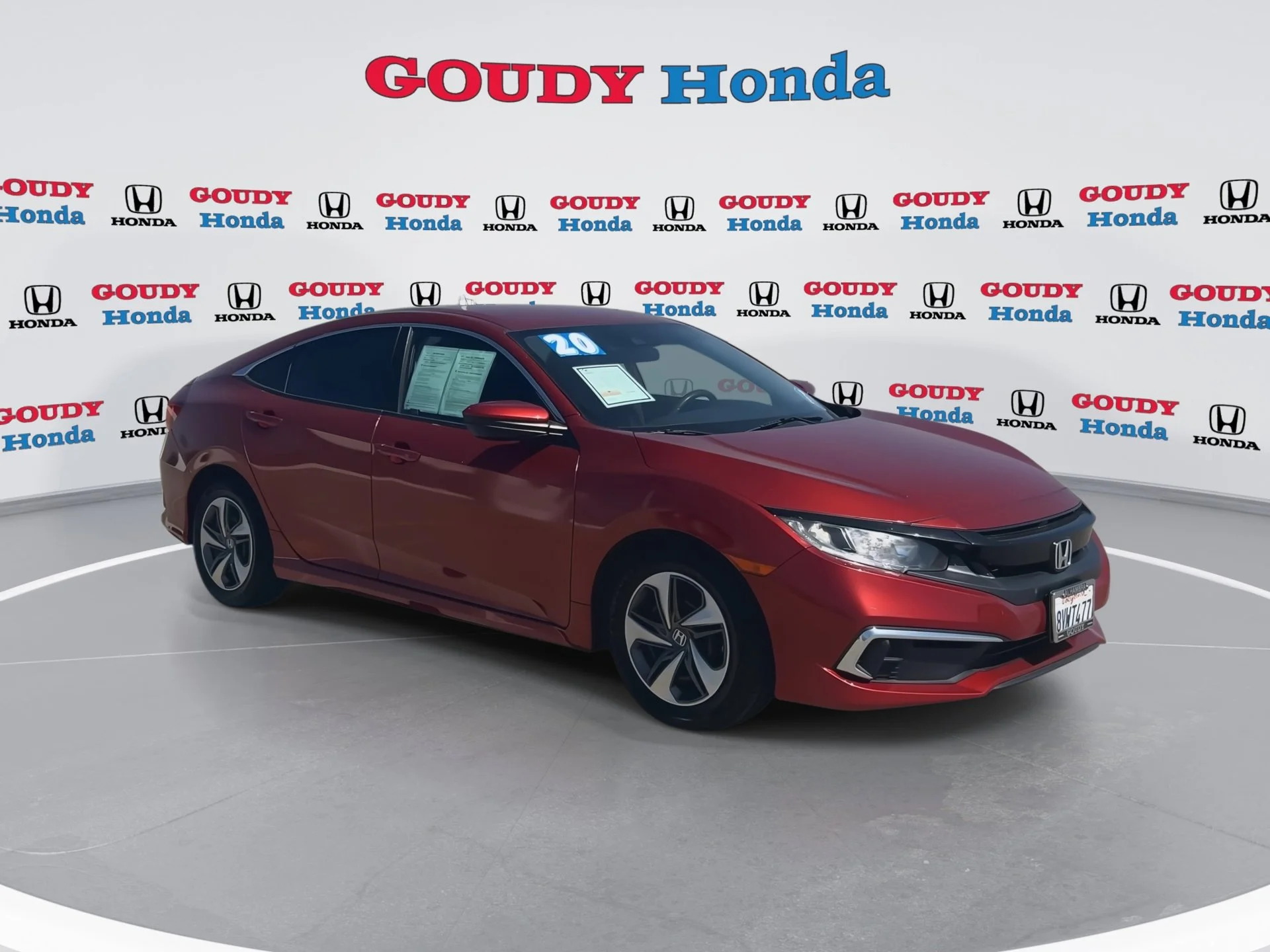 Used 2020 Honda Civic LX with VIN 2HGFC2F62LH598411 for sale in Alhambra, CA