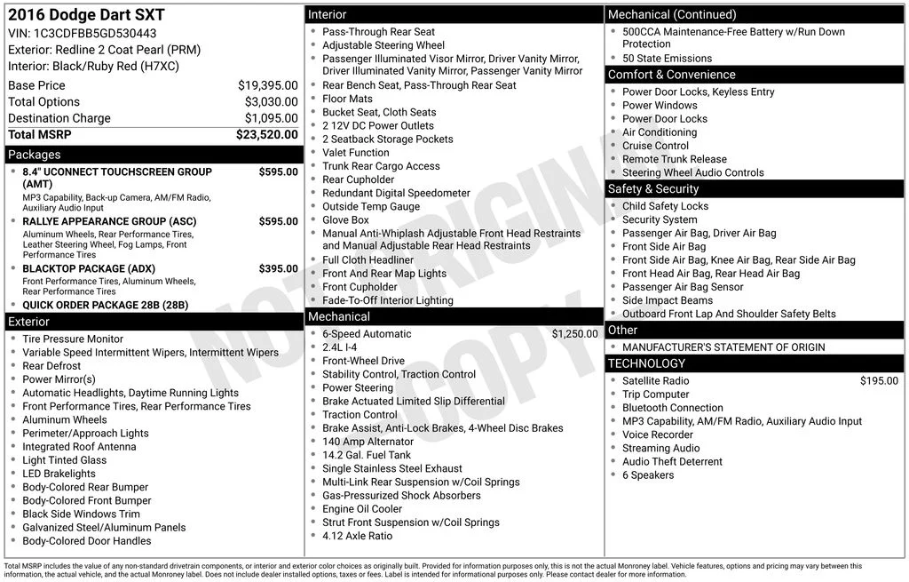 Used 2016 Red Dodge SXT image 27