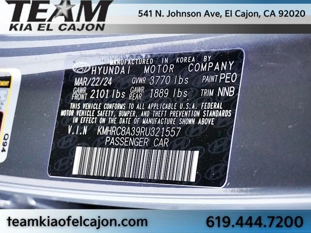 Used 2024 Gray Hyundai Limited image 34