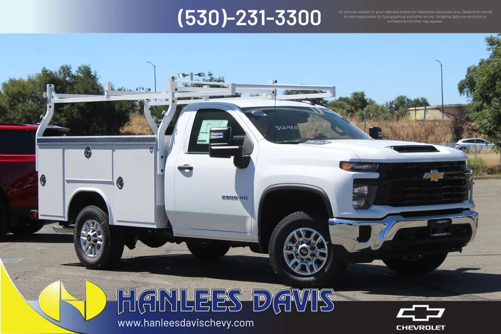 New 2026 White Chevrolet Work Truck image 1