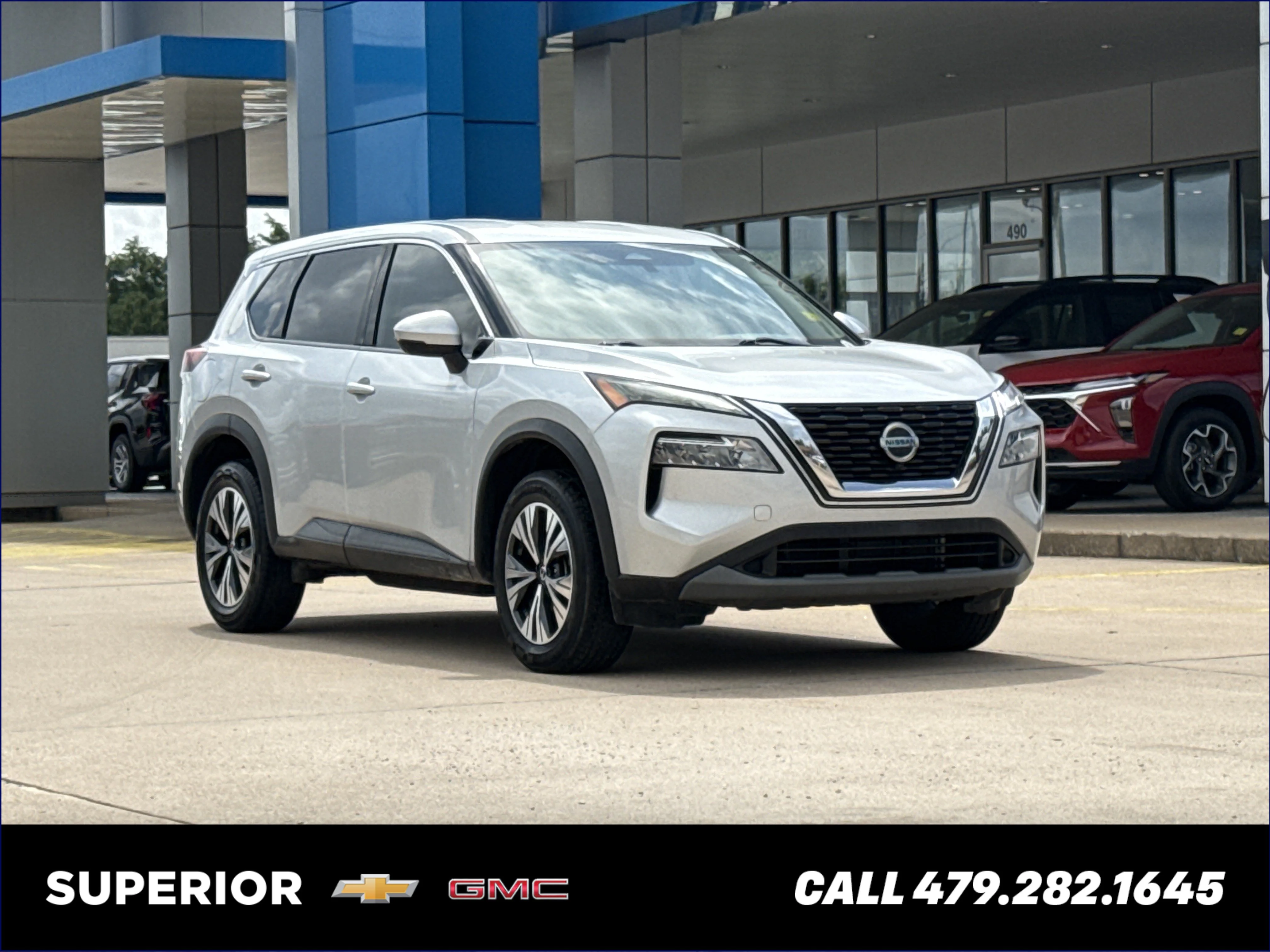 Used 2021 Brilliant Silver Metallic Nissan SV image 1