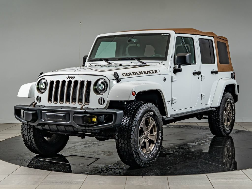 Used 2018 Bright White Clearcoat Jeep Unlimited Sport image 1