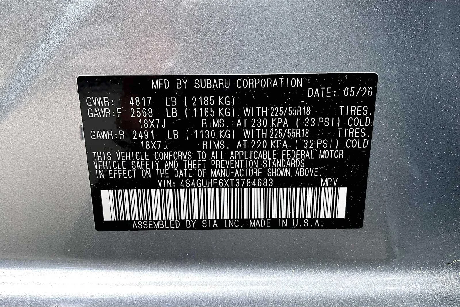 New 2026 Ice Silver Metallic Subaru Sport image 18