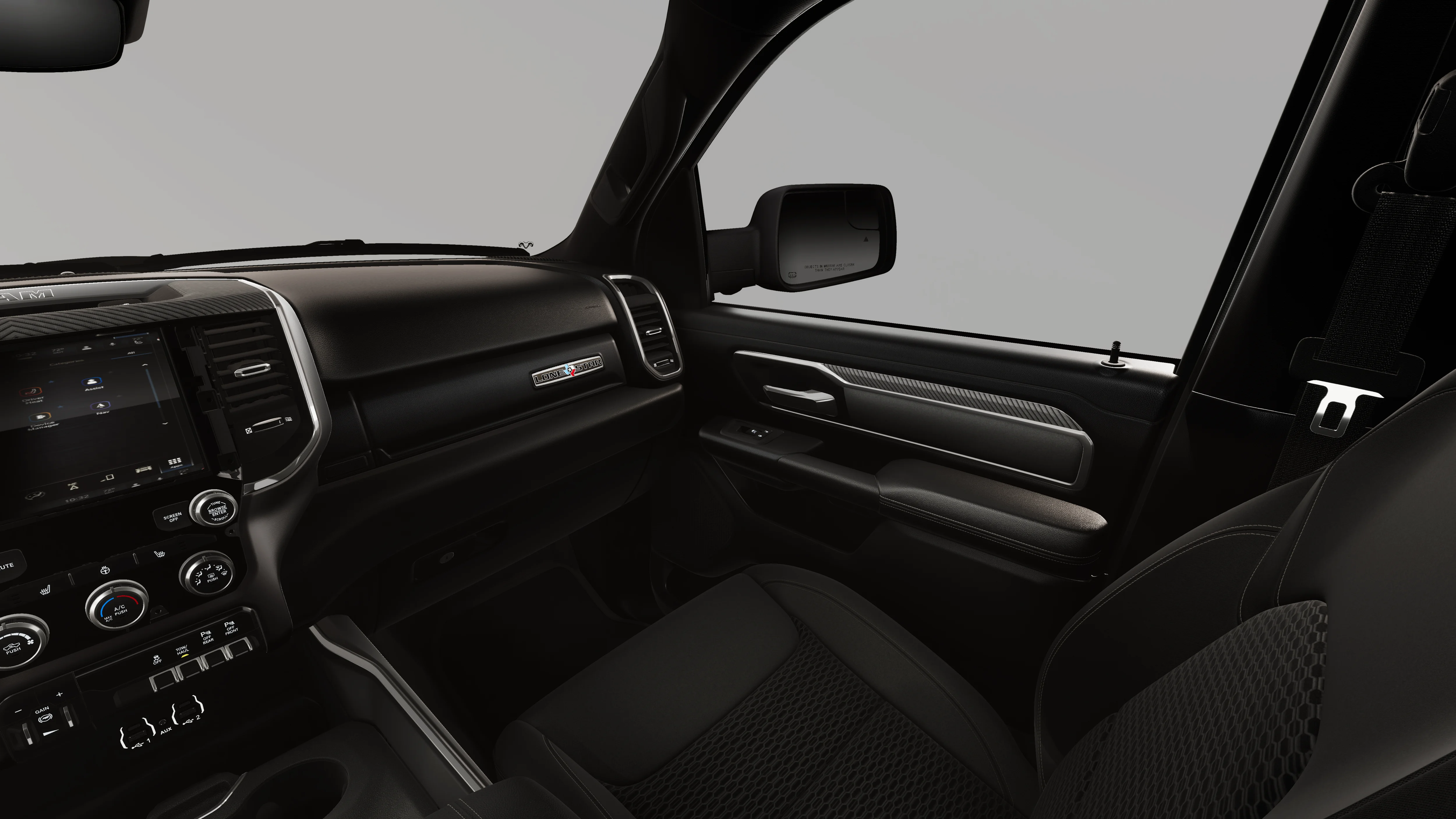 New 2026 Diamond Black Crystal Pearl-Coat Exterior Paint RAM LONE STAR image 19