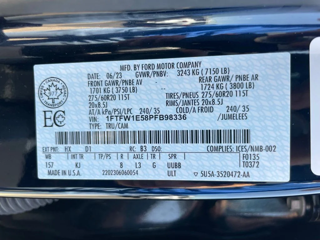 Used 2023 Antimatter Blue Metallic Ford King Ranch image 48