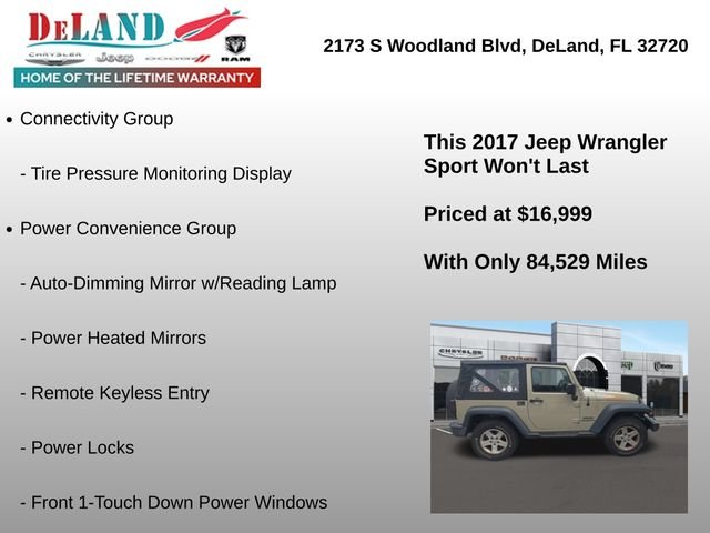 Used 2017 Beige Jeep Sport image 3