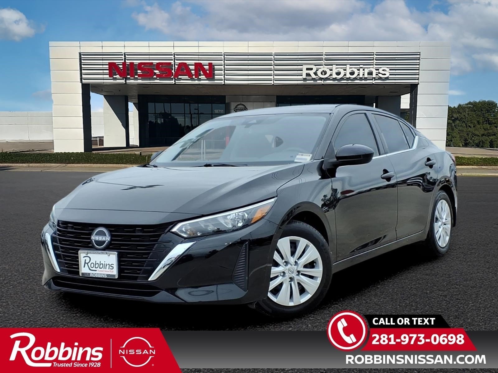 2025 Nissan Sentra S Black at Robbins Nissan