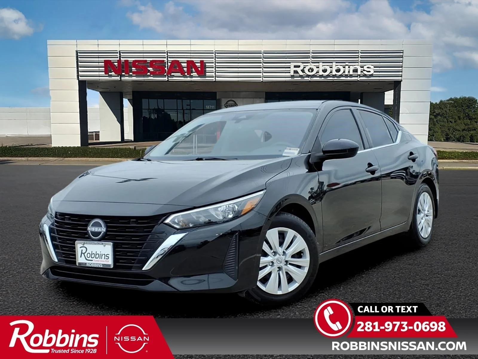 2025 Nissan Sentra S Black at Robbins Nissan