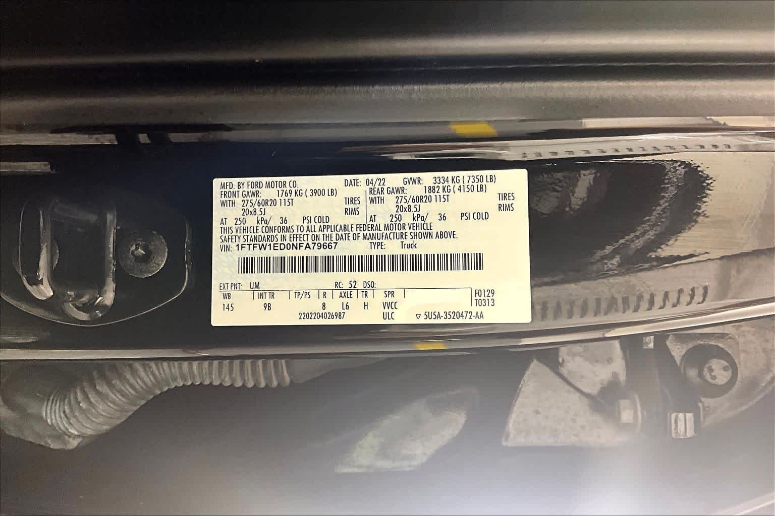 Used 2022 Agate Black Ford Platinum image 31
