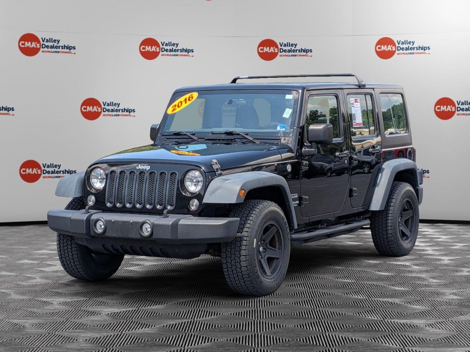 Used 2016 Black Clearcoat Jeep Sport image 1