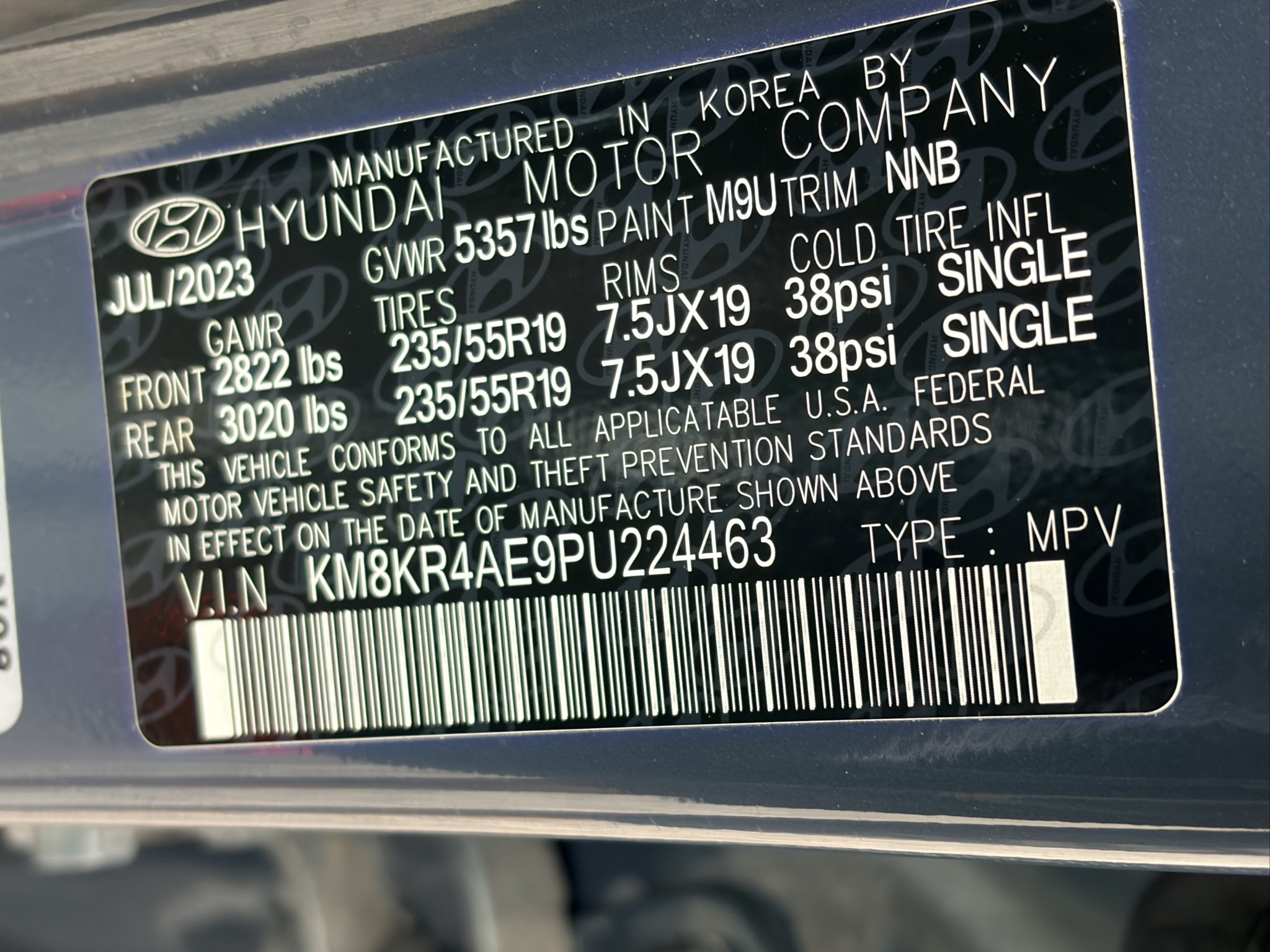 Used 2023 Digital Teal Hyundai Limited image 22