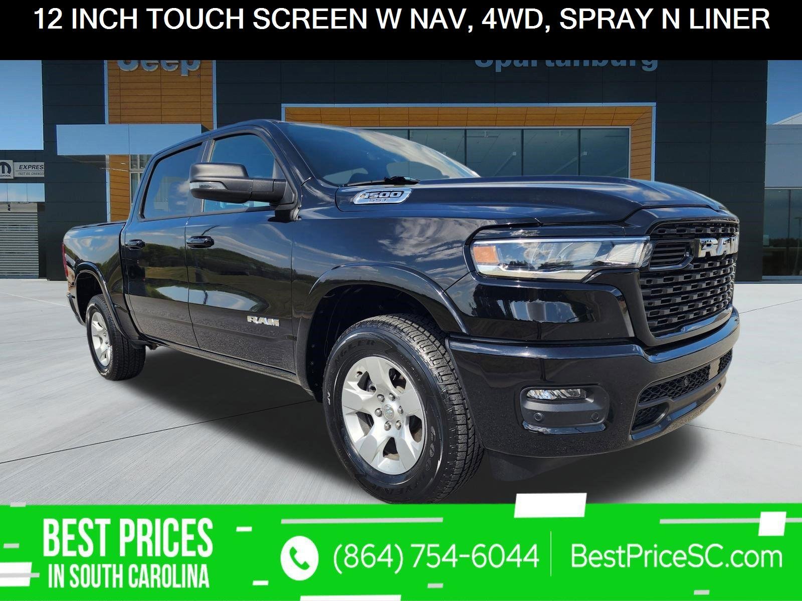 Used 2025 Diamond Black Crystal Pearlcoat Ram Big Horn image 1