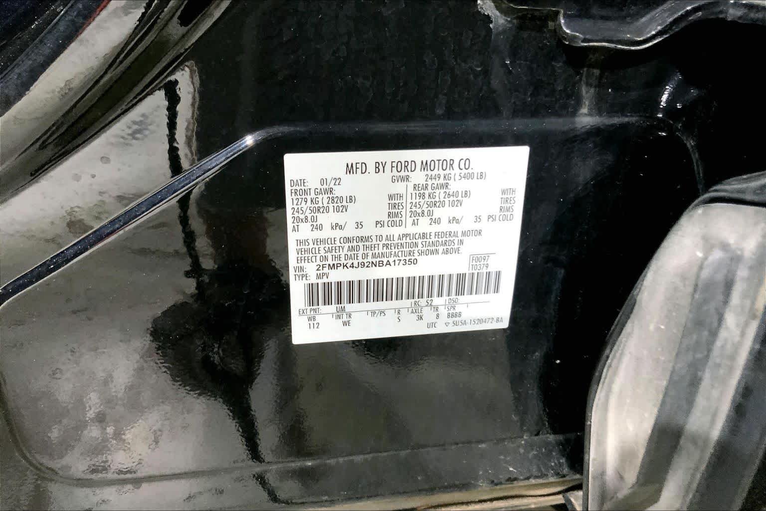 Used 2022 Agate Black Metallic Ford ST-Line image 37