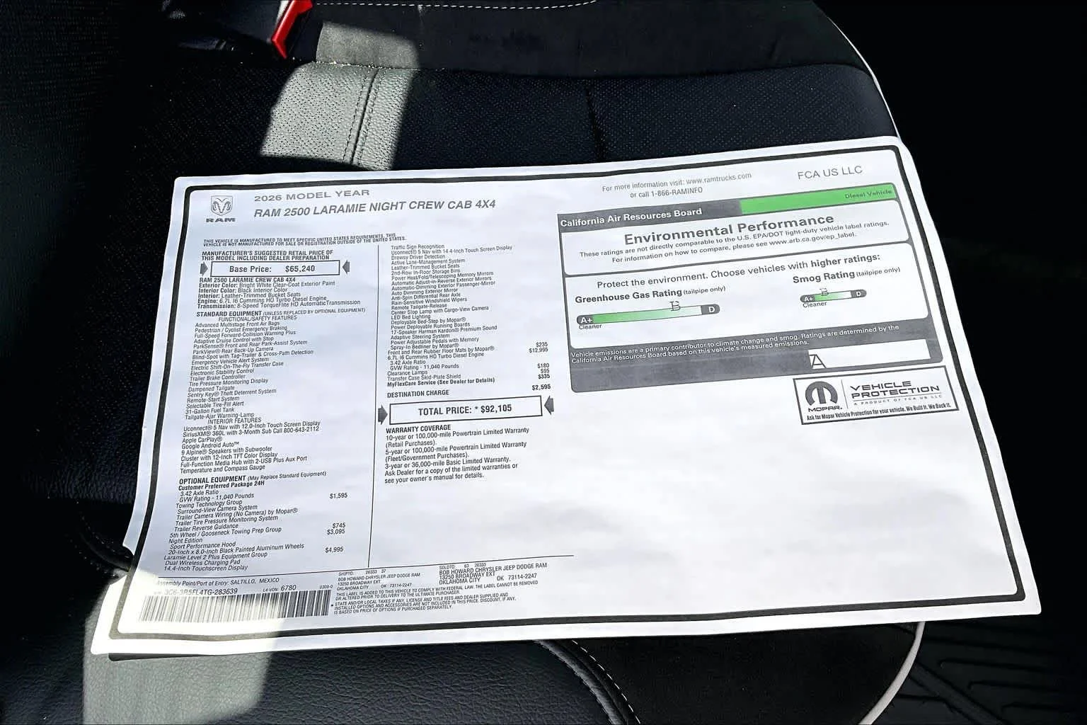 New 2026 Bright White Clearcoat Ram Laramie image 17