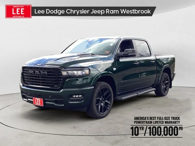 New 2026 Green Metallic Ram LARAMIE CREW CAB 4X4 5