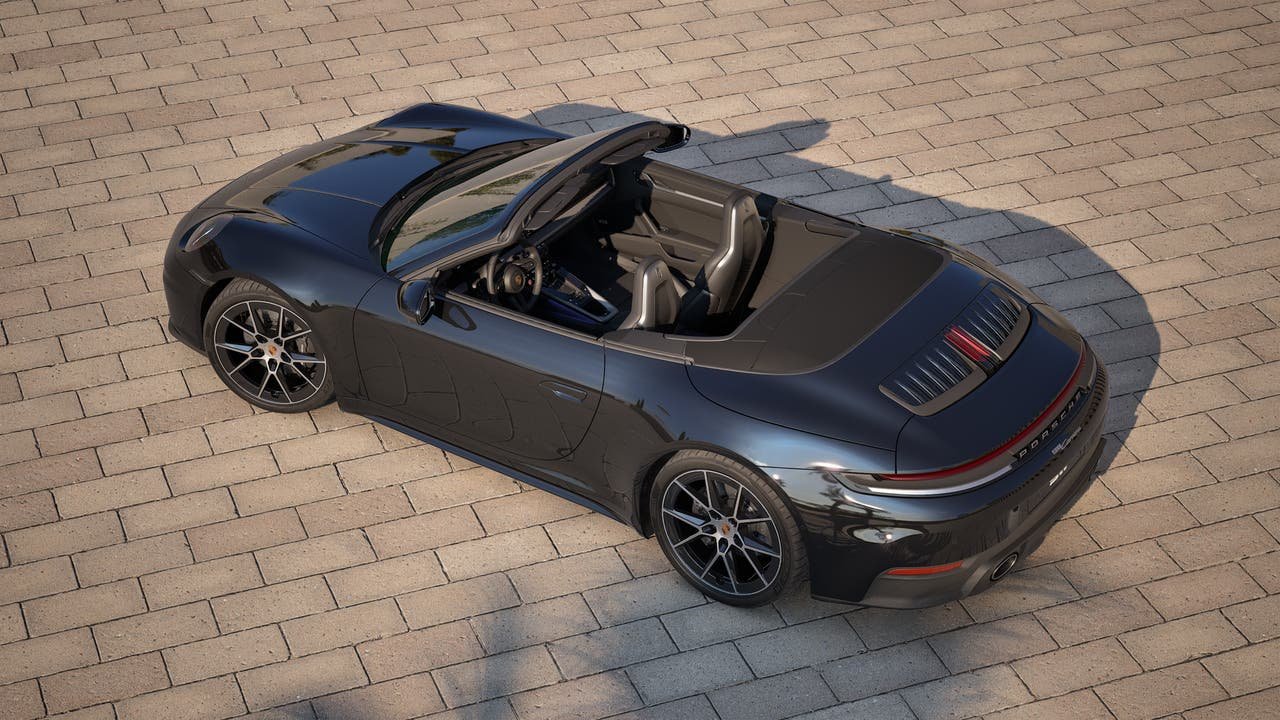 New 2027 Black Porsche Carrera Cabriolet image 4