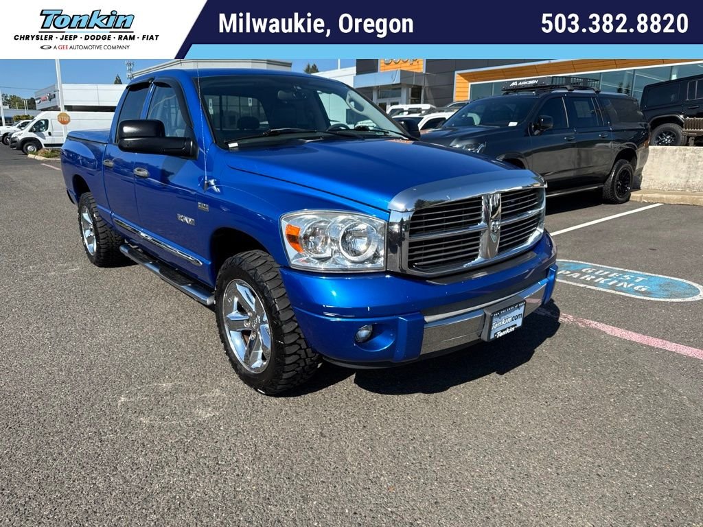 Used 2008 Electric Blue Pearlcoat Dodge Laramie image 1