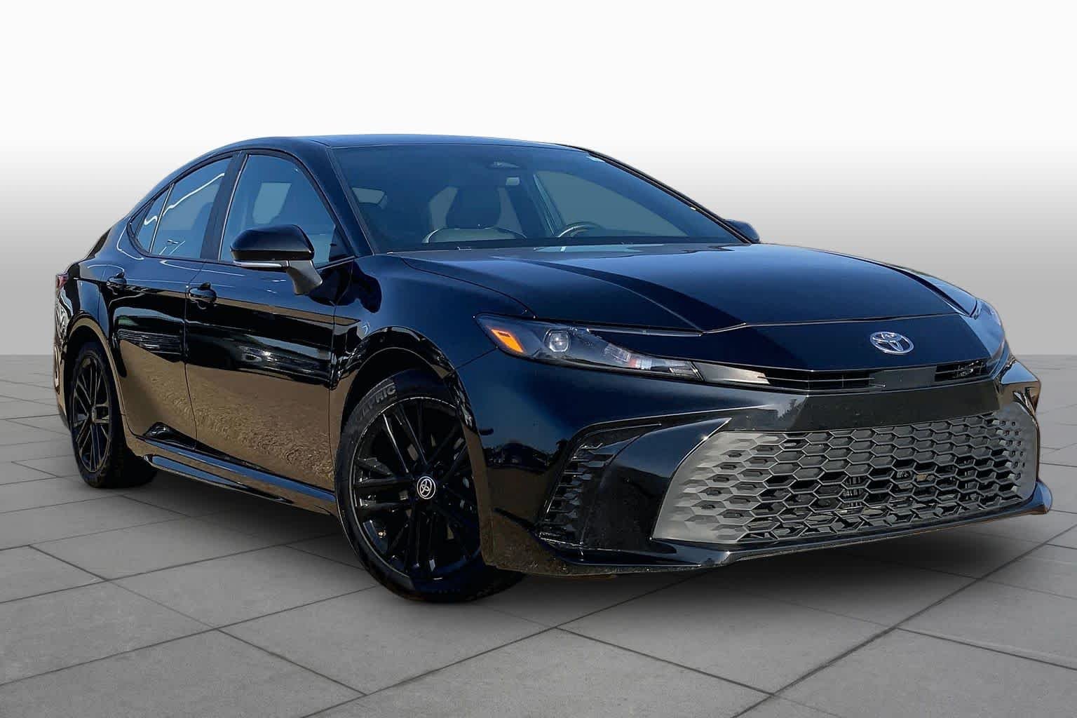 Used 2025 Midnight Black Metallic Toyota SE image 3