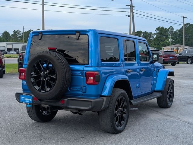 Used 2022 Blue Jeep Unlimited Sahara 4xe image 5
