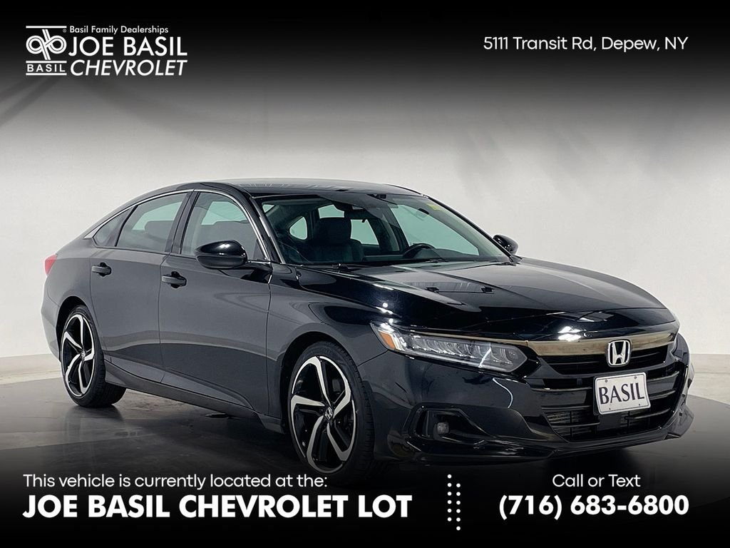 Used 2021 Black Honda Sport Special Edition image 1