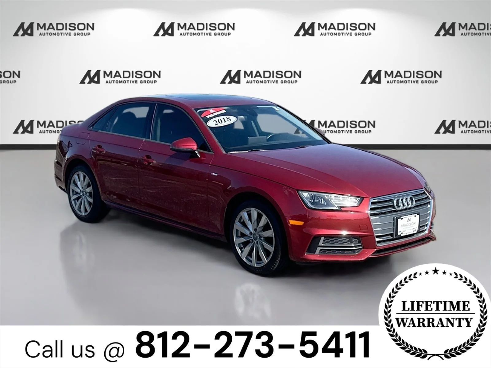 Used 2018 Matador Red Metallic Audi Premium image 3