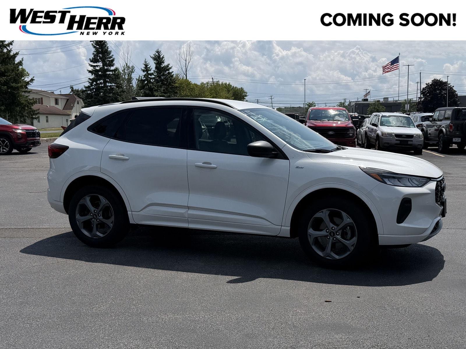 Used 2024 Star White Metallic Tri-Coat Ford ST-Line image 1
