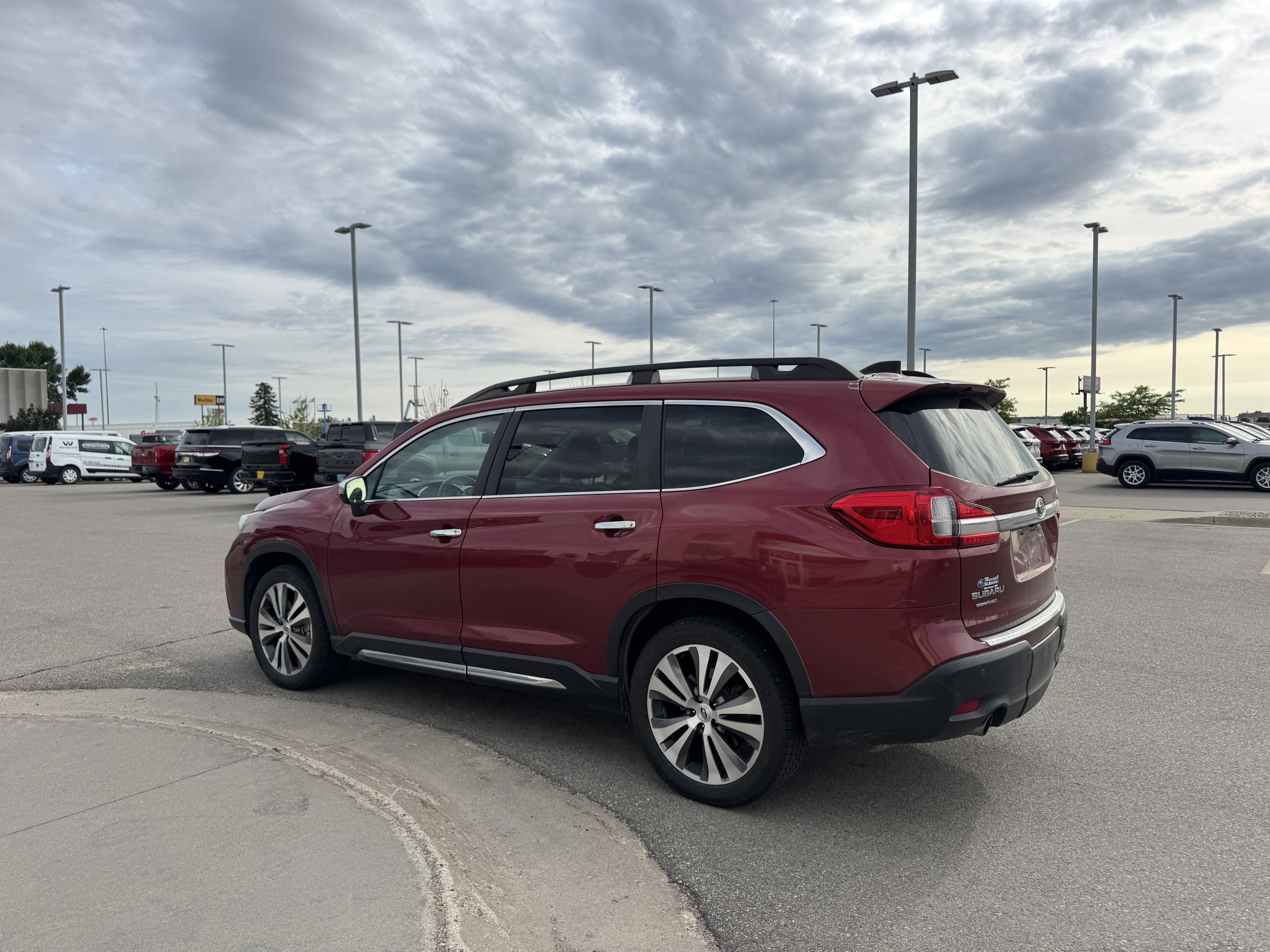 Used 2019 Crimson Red Pearl Subaru Touring image 3