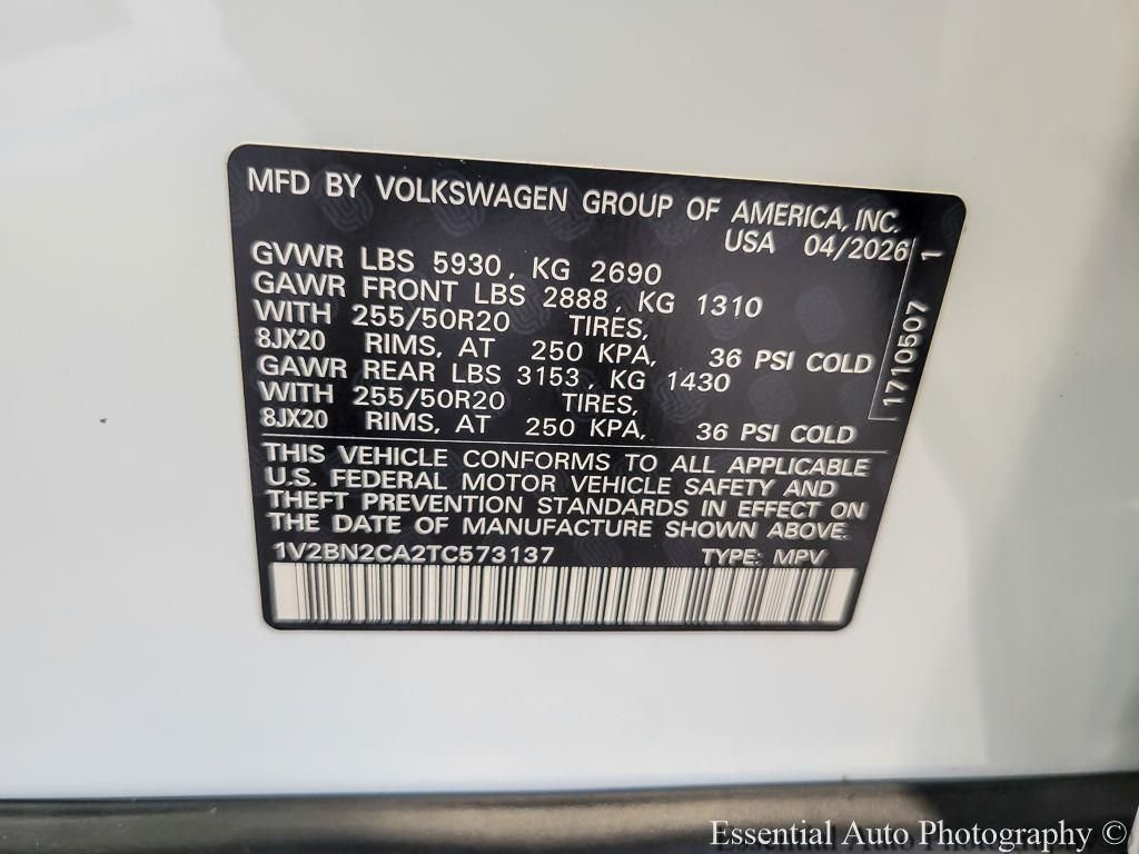 New 2026 Opal White Pearl Volkswagen 2.0T SEL image 22