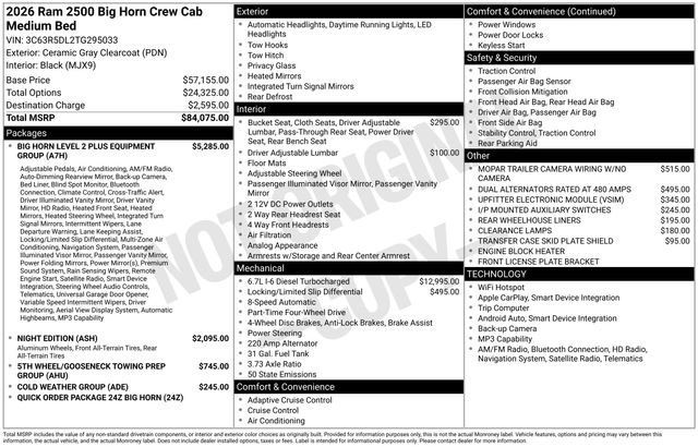 New 2026 Ceramic Gray Clearcoat RAM Black Widow image 31