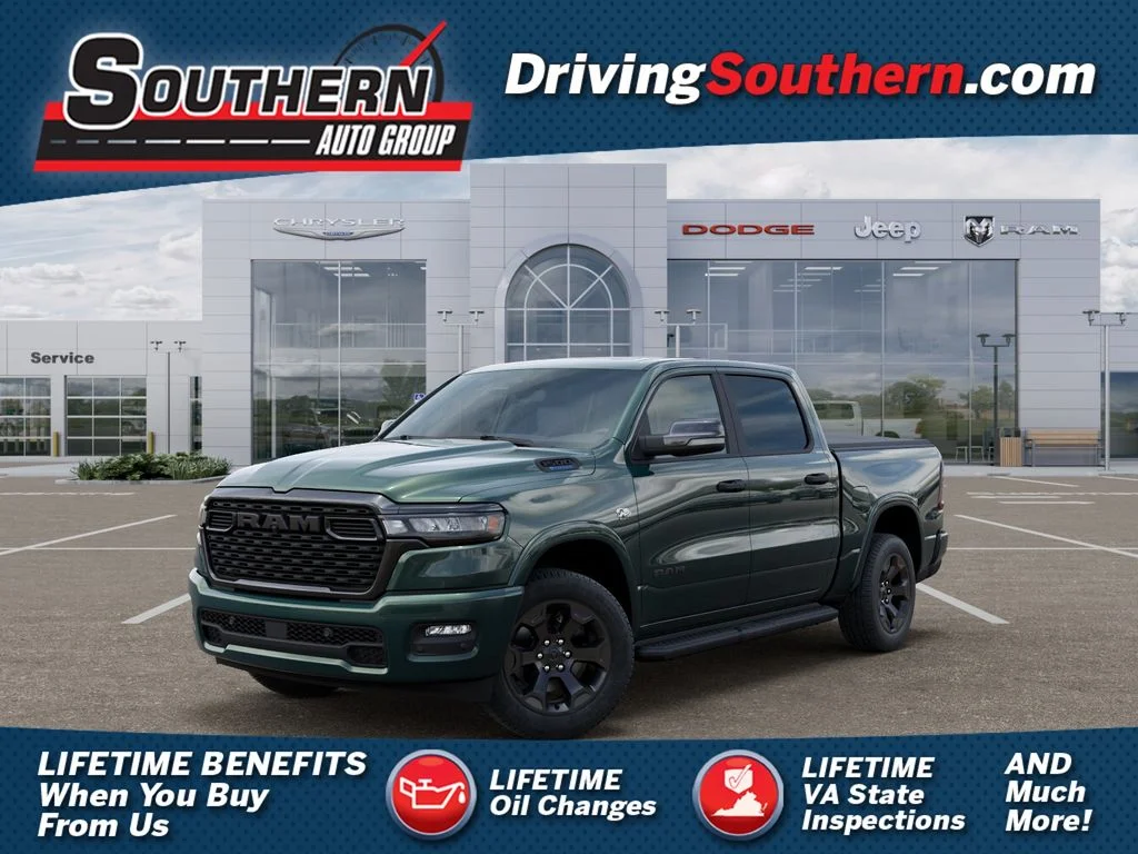 New 2026 Serrano-Green Metallic Exterior Paint RAM Big Horn/Lone Star image 1