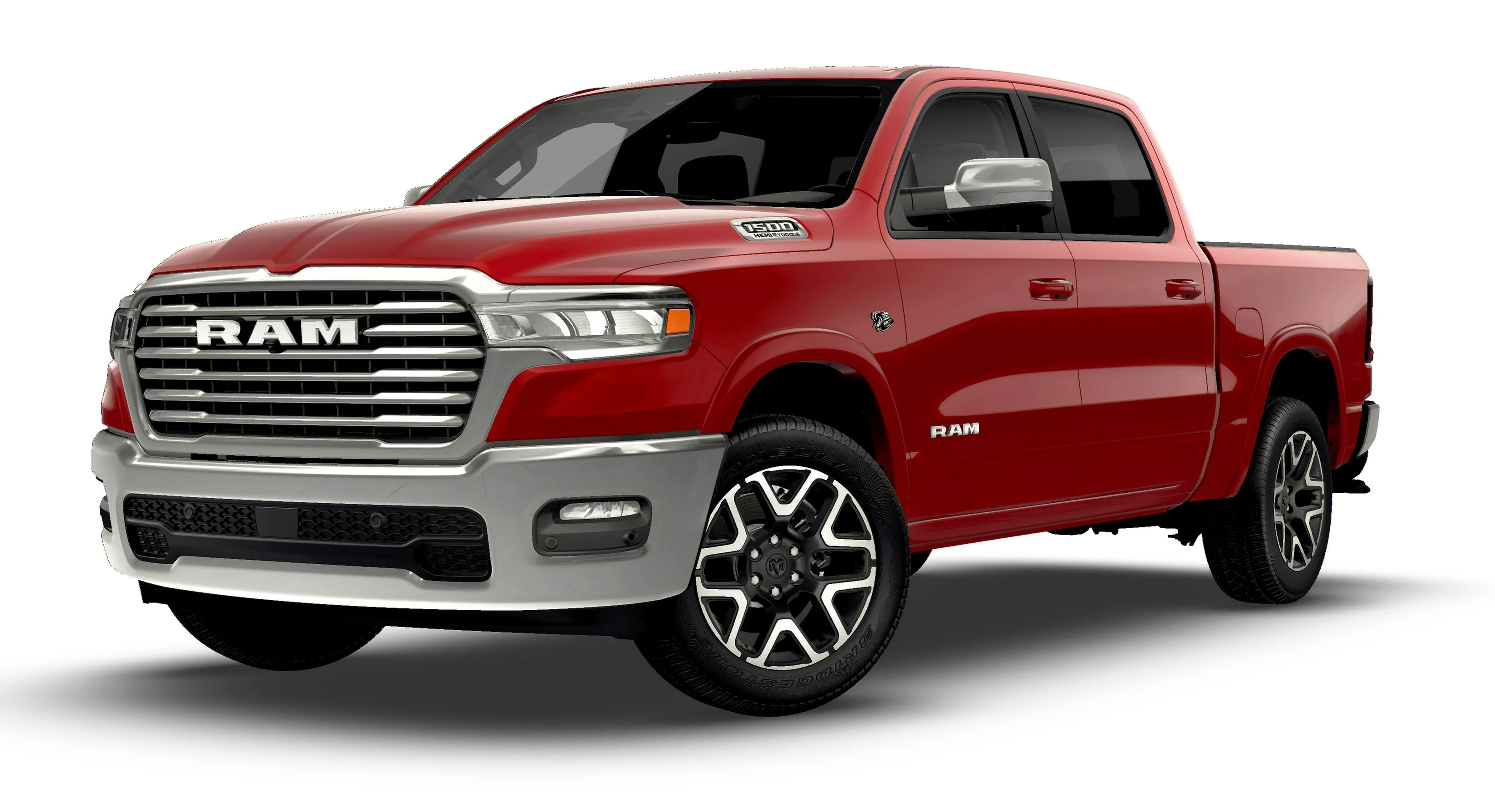 New 2026 Molten Red Pearl-Coat Exterior Paint RAM Laramie image 27