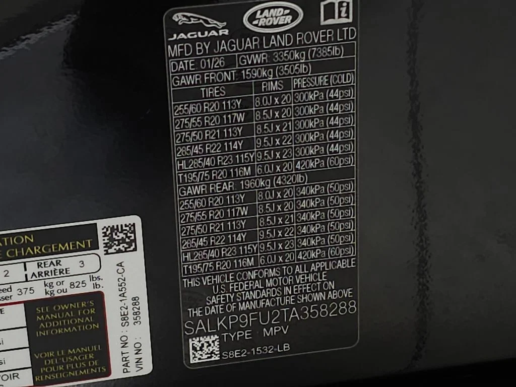 Used 2026 Black Land Rover SE image 47