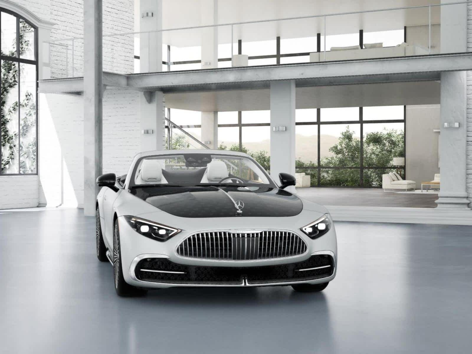 New 2026 MANUFAKTUR moonlight white magno (White Ambiance) Mercedes-Benz Maybach SL 680 Monogram Series image 7