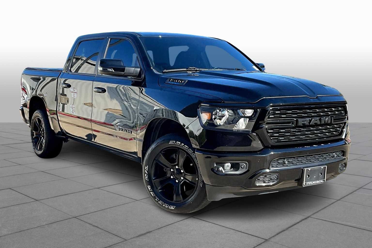 Used 2023 Diamond Black Crystal Pearlcoat Ram Lone Star image 2