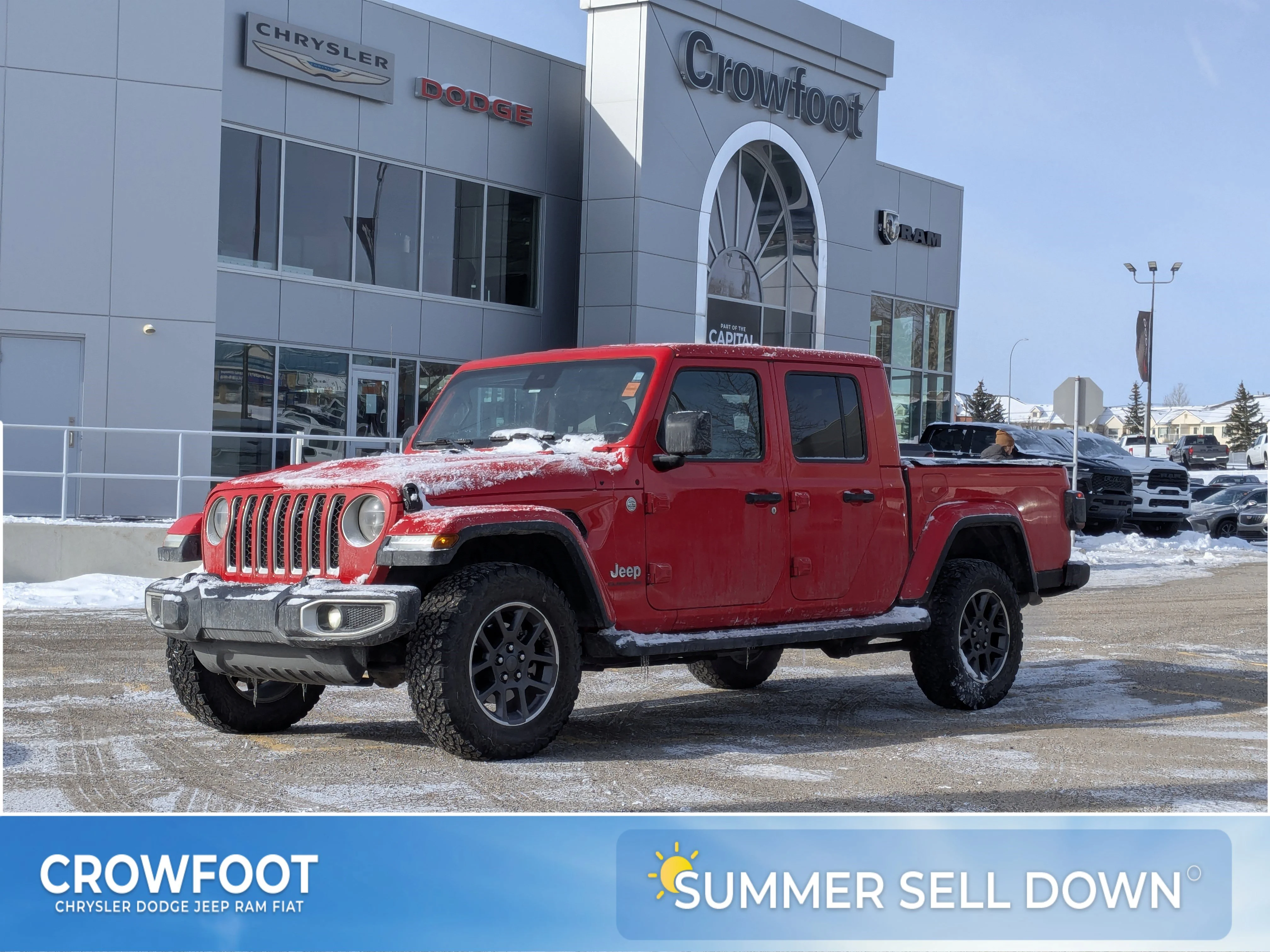 Used 2020 Red Jeep Overland - LED Grp - Safety Tec Grp - Advanced Safety - Trailer Tow Grp - Cold Weather. image 1