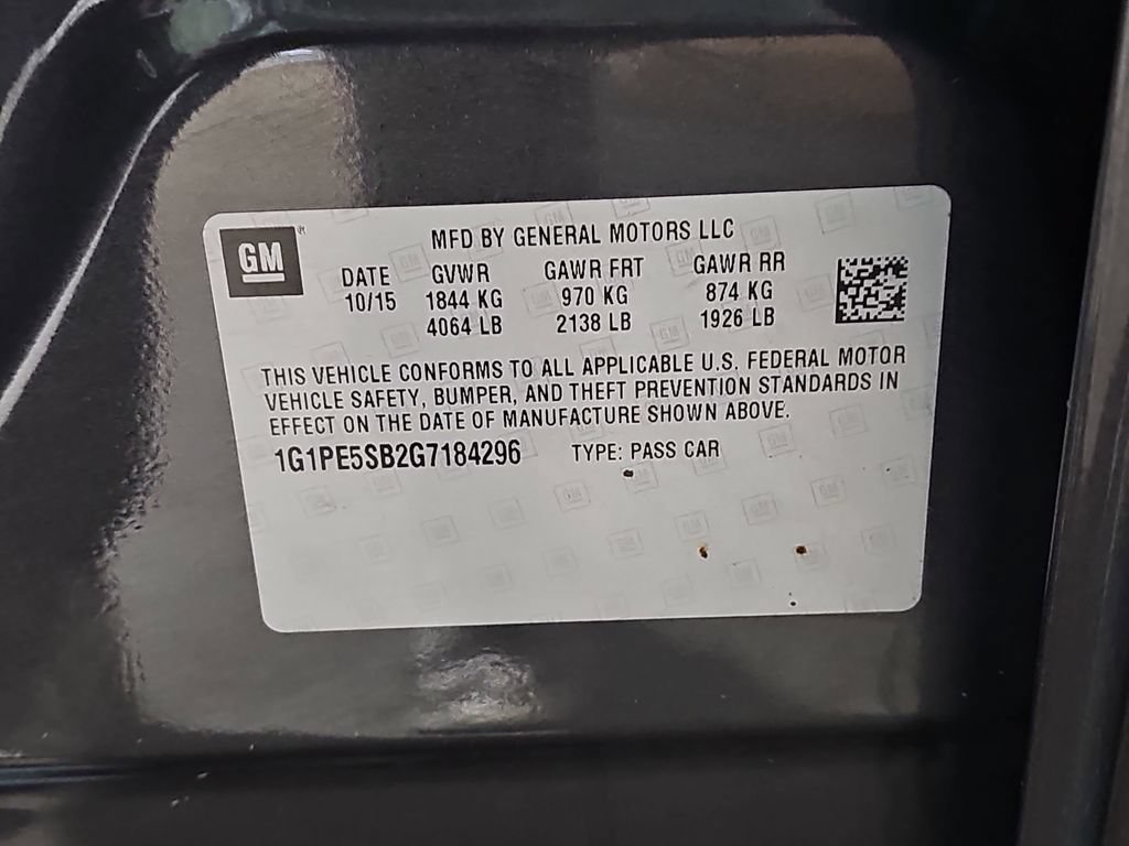 Certified Used 2016 TUNGSTEN METALLIC Chevrolet LT image 40