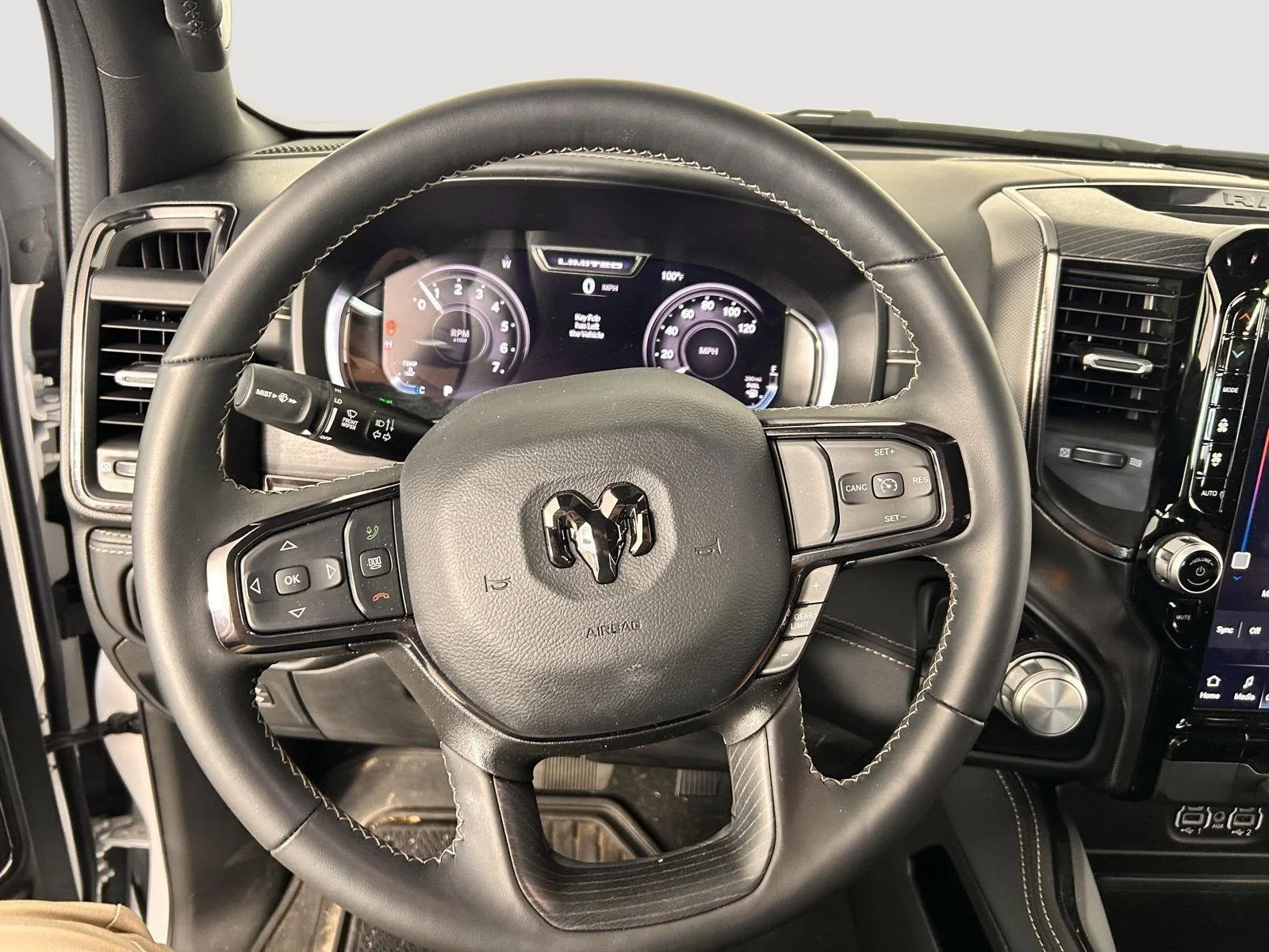 Used 2023 Bright White Clearcoat Ram Limited image 17