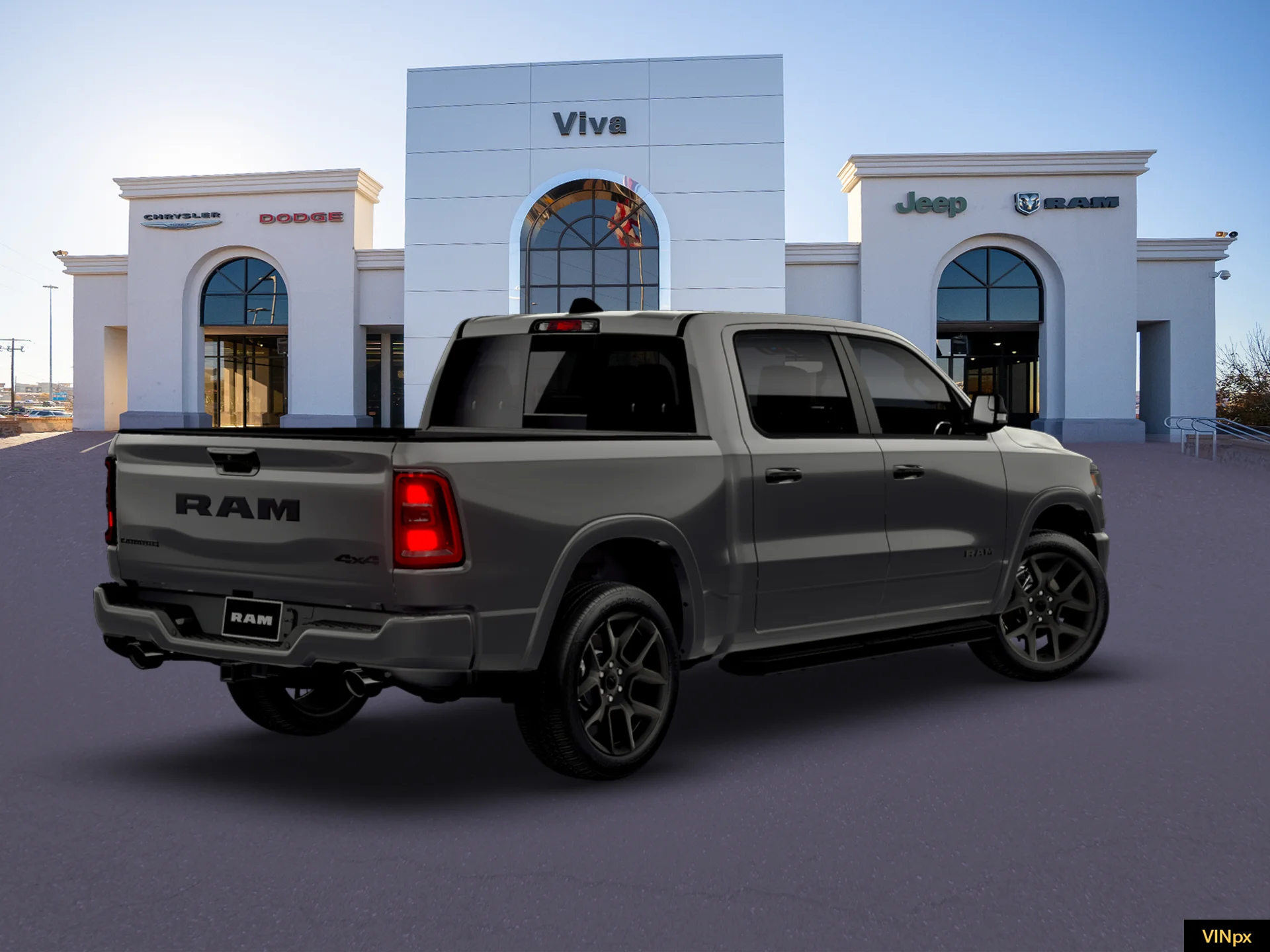 New 2026 Granite Crystal Metallic Clear-Coat Exterior Paint RAM Laramie image 19