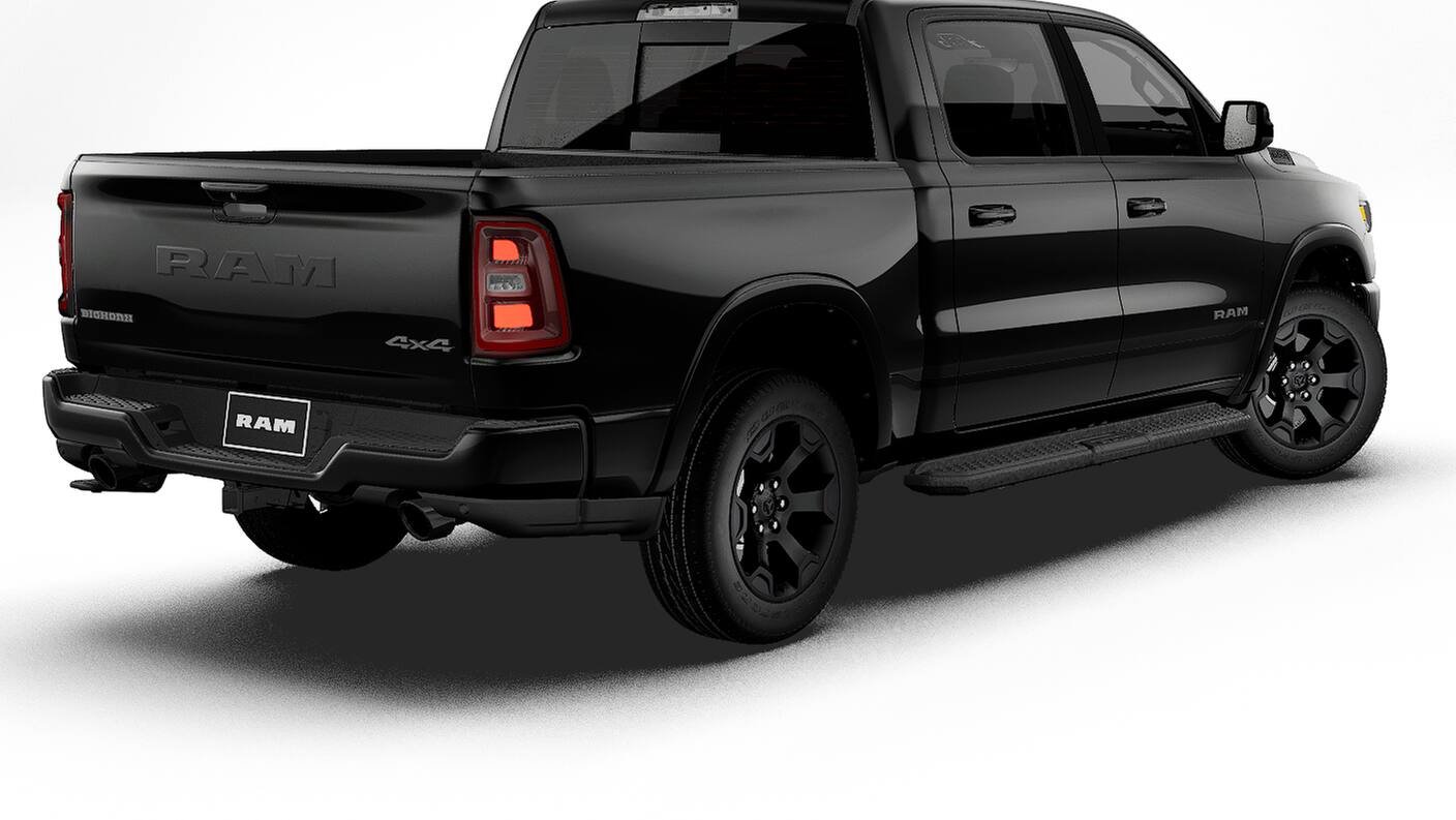 New 2027 Diamond Black Crystal Pearl-Coat Exterior Paint RAM Big Horn/Lone Star image 14