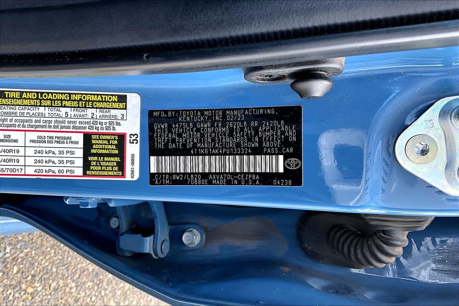 Used 2023 Cavalry Blue Toyota XSE image 36
