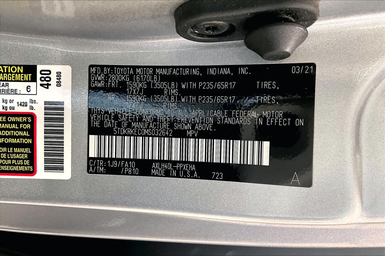 Used 2021 Celestial Silver Metallic Toyota LE image 36