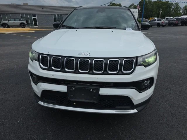 Used 2024 Bright White Clearcoat Jeep Limited image 2