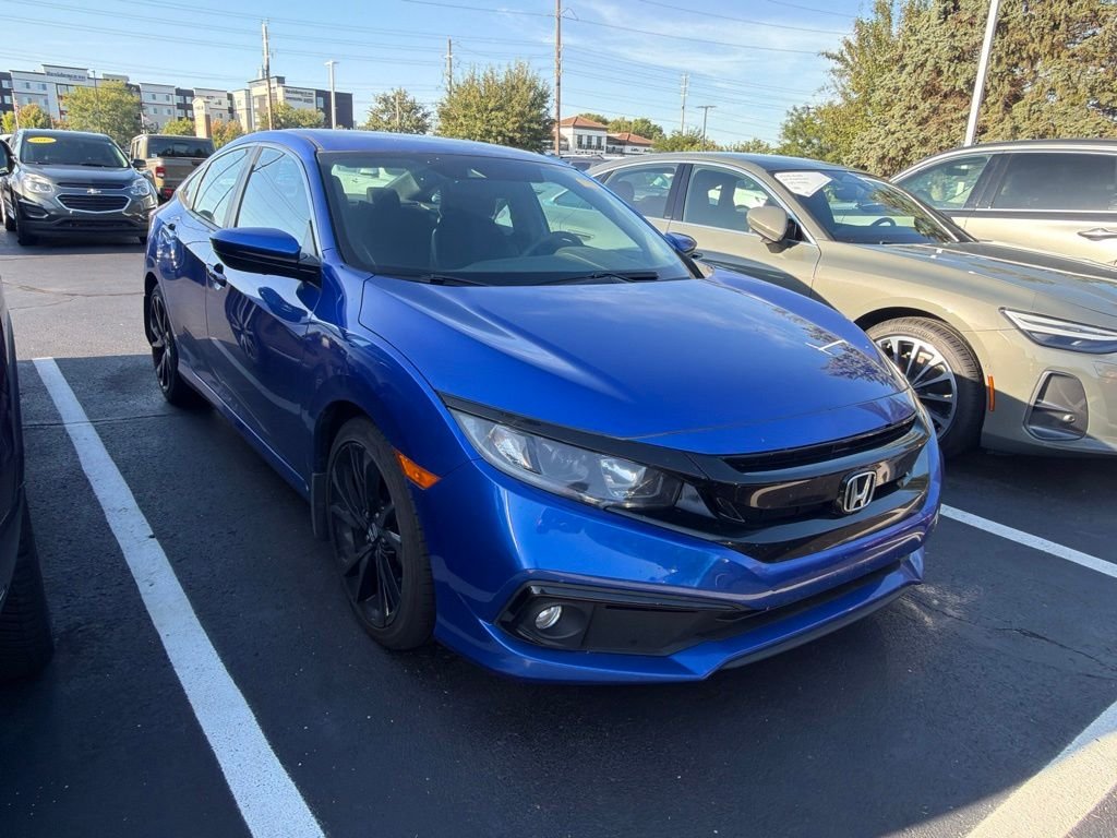 Used 2019 Aegean Blue Metallic Honda Sport image 4