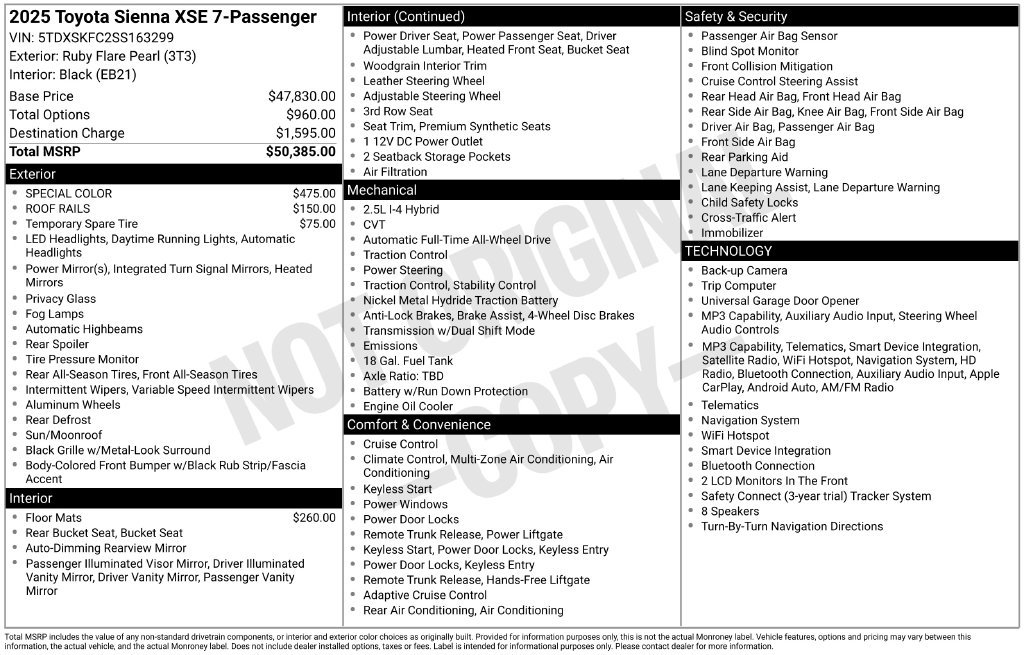 Certified Used 2025 Red Toyota XSE image 6