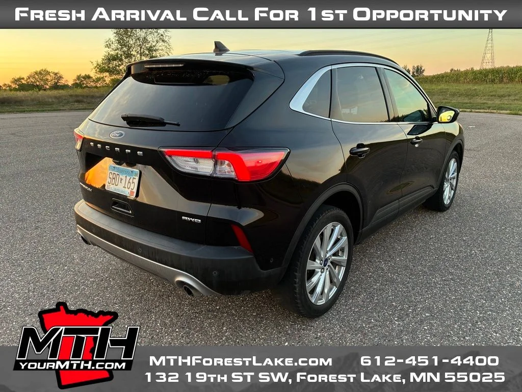 Used 2021 Black Ford Titanium image 8
