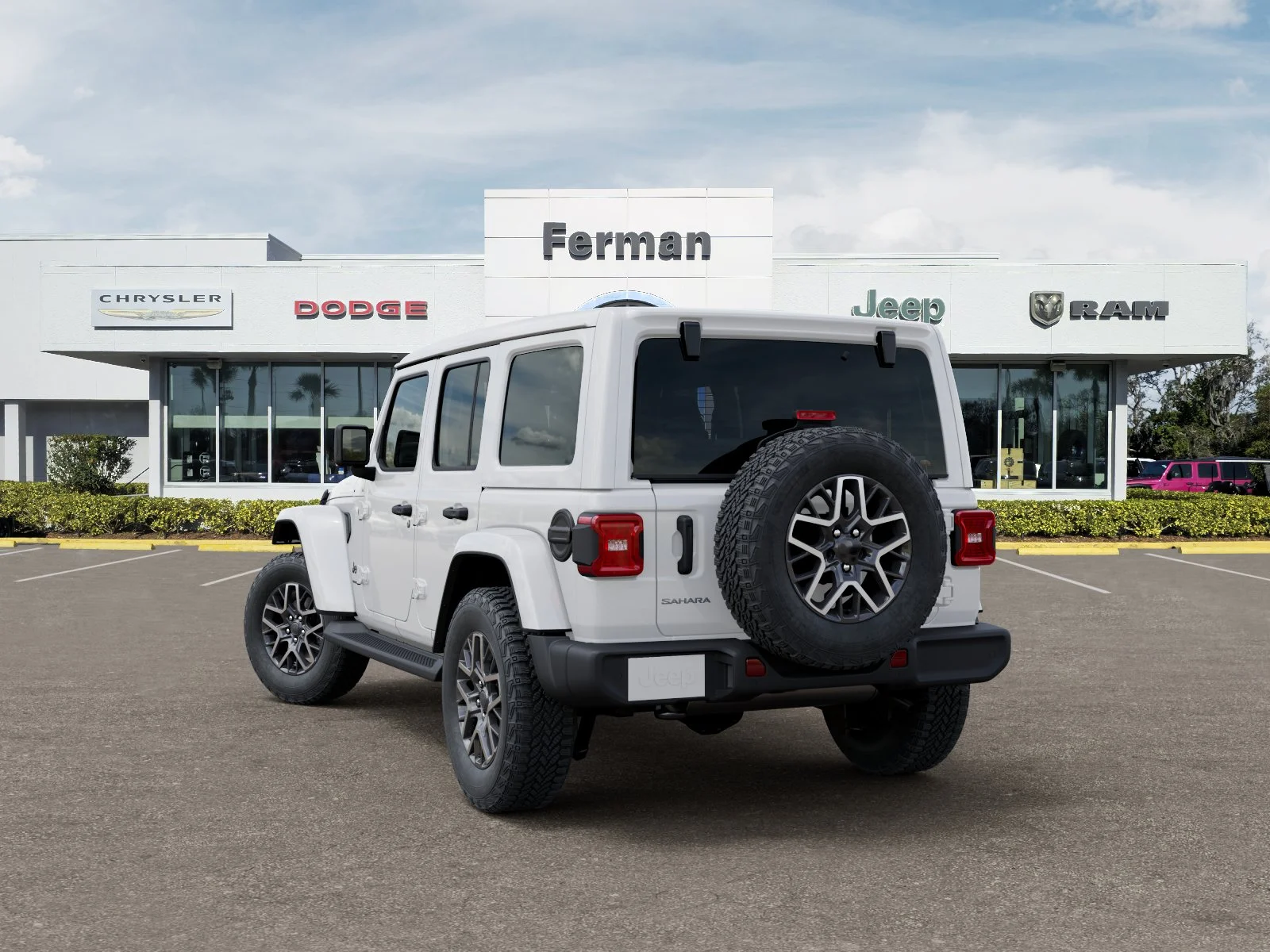 New 2026 Bright White Clear-Coat Exterior Paint Jeep Sahara image 4