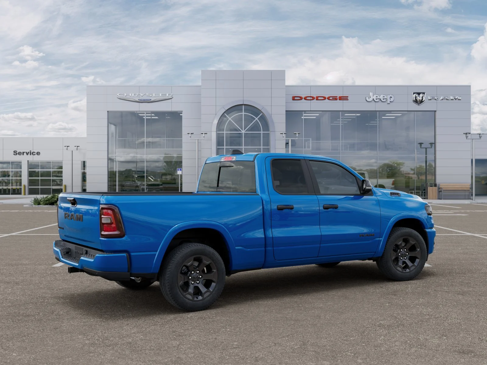 New 2026 Hydro Blue Pearl-Coat Exterior Paint RAM Big Horn/Lone Star image 32