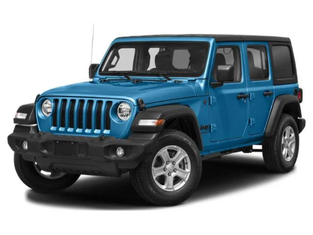 Used 2022 Hydro Blue Pearlcoat Jeep Unlimited Sport image 1